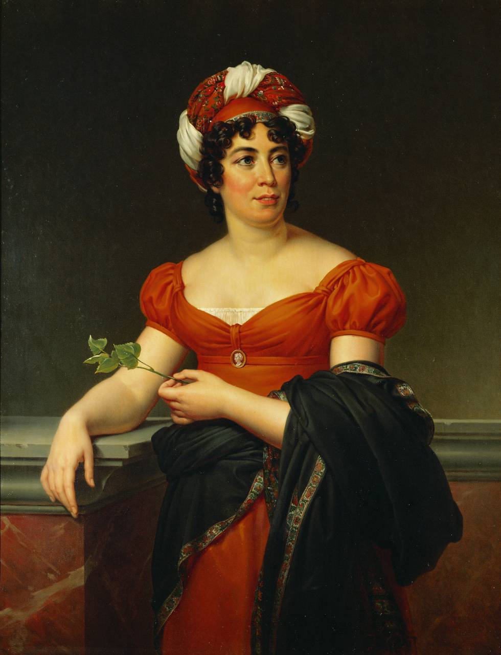Retrato de Germaine Necker, Mme. de Stael, 1766-1817 