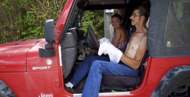 Tabitha Palmer and Anthony Palmer are Trump voters from Johnstown, Pennsylvania.