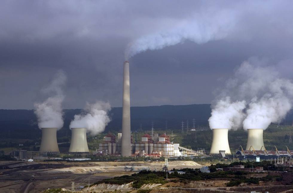 La central térmica de As Pontes, en A Coruña, está alimentada con carbón y gas natural. 