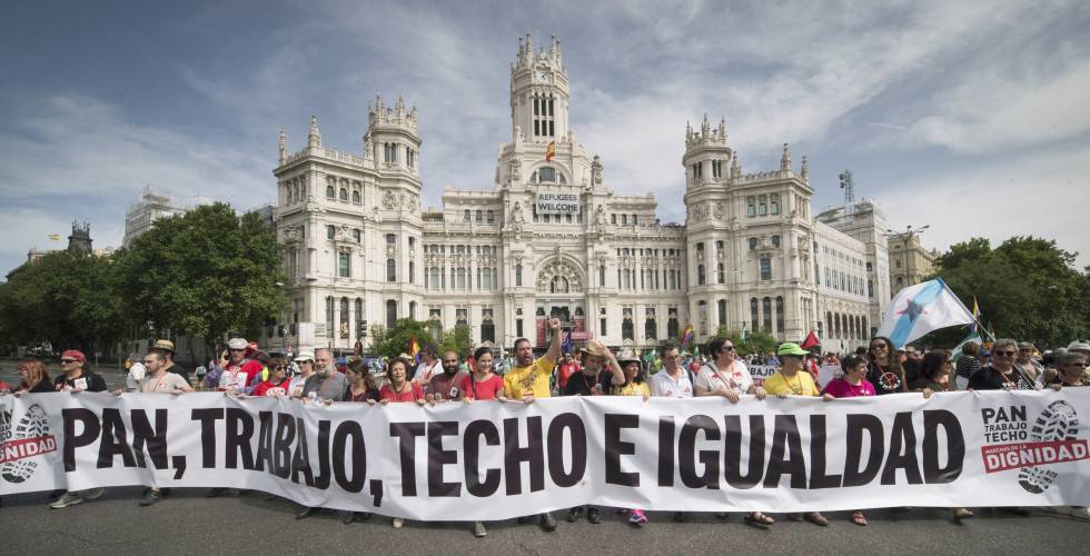 Manifestación contra la precariedad en mayo pasado en Madrid.rn