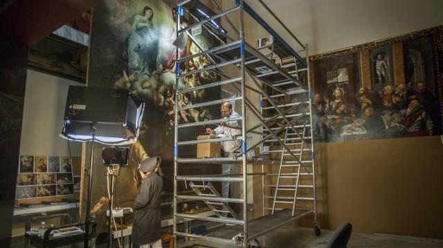Restauración de 'El jubileo de la Porciúncula'.