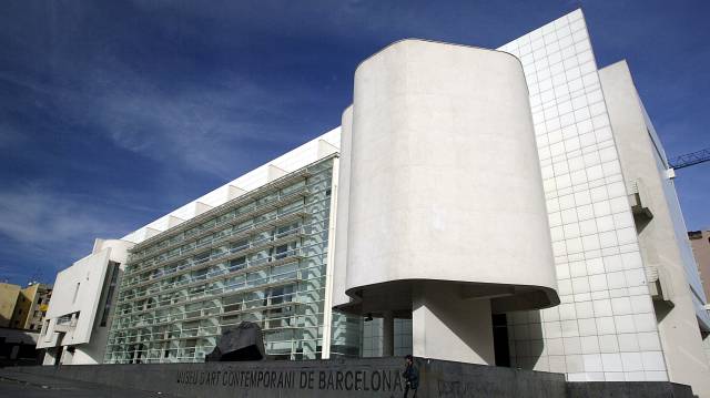 Fachada del Macba de Barcelona.