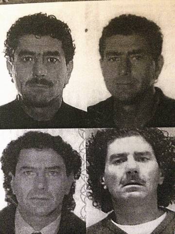 Imágenes de Antoni Quinzi facilitadas por la policía. La imagen inferior derecha corresponde a su entrada en prisión.