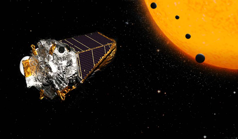 Ilustración del telescopio 'Kepler' de la NASA.rn rn