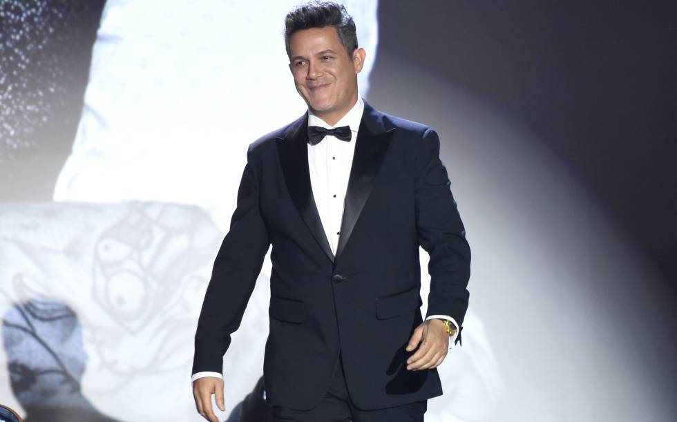 Alejandro Sanz, en la entrega de los premios Grammy.