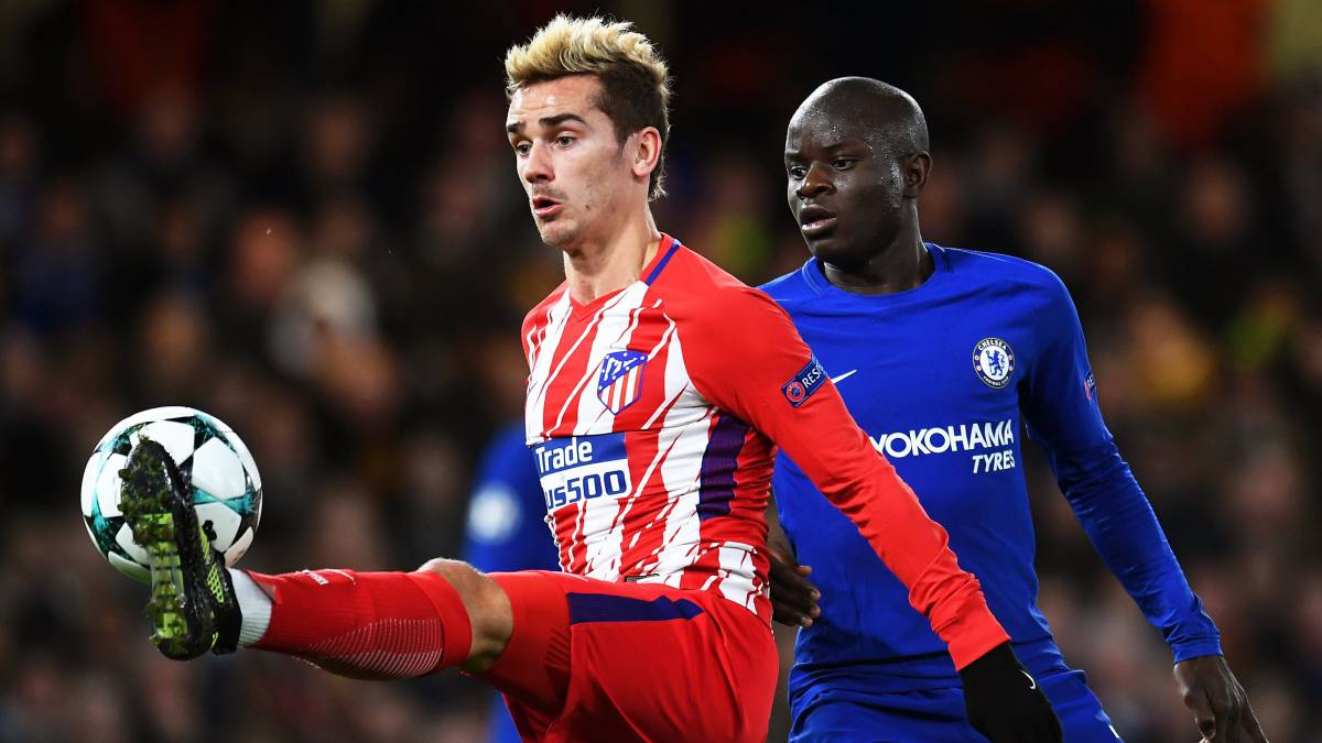 Griezmann, durante un partido del Atlético.