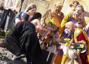 Los visitantes inesperados en el portal de Belén