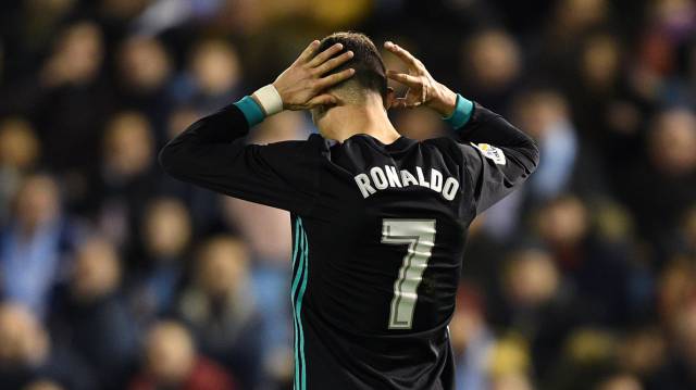 Ronaldo, ayer en Vigo.