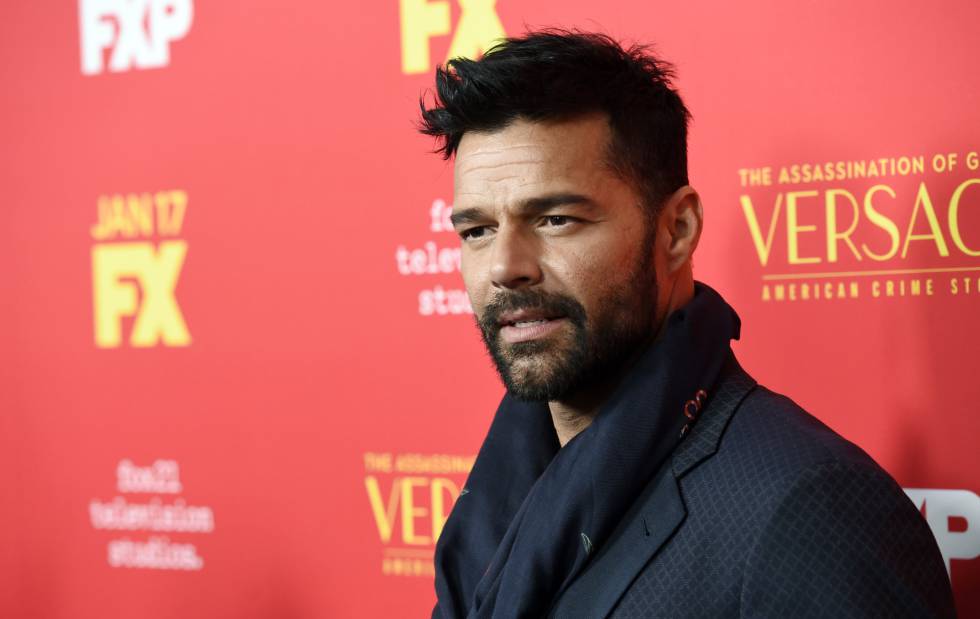 Ricky Martin, uno de los protagonistas de 'The Assassination of Gianni Versace: American Crime Story', a su llegada al preestreno de la serie en Los Ángeles el pasado lunes.