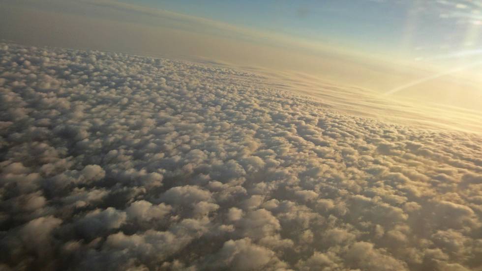 Las nubes altas de la atmósfera, como los 'altocumulus', están formadas por agua líquida subenfriada.