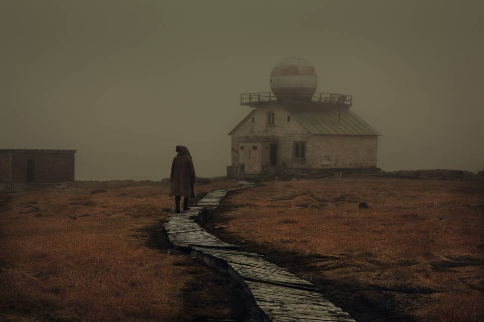 Observatorio abandonado en Kotelniy.