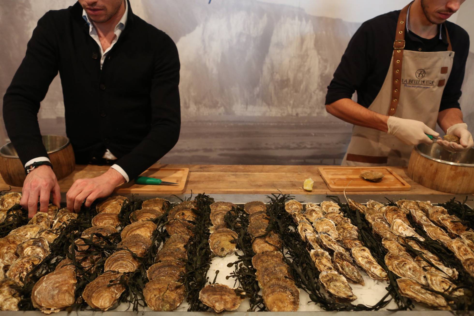 Stand de ostras en Madrid Fusión.