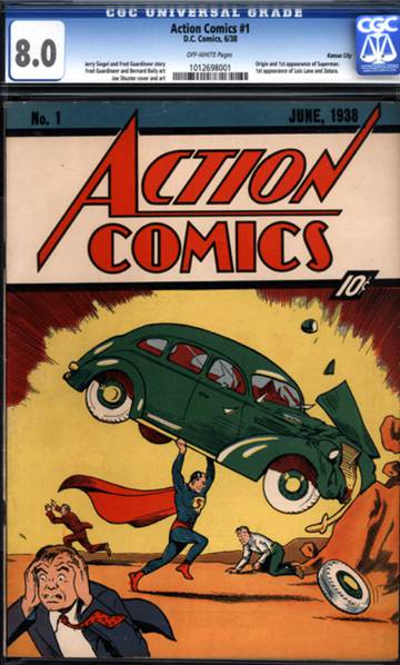 Primer ejemplar de 'Action Comics'.