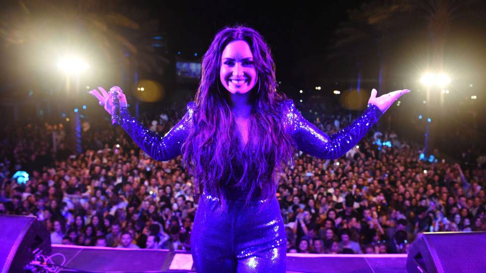 Demi Lovato, en un concierto a principios de enero en Miami.