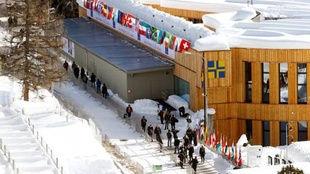 Asistentes al Foro Económico Mundial, en Davos.