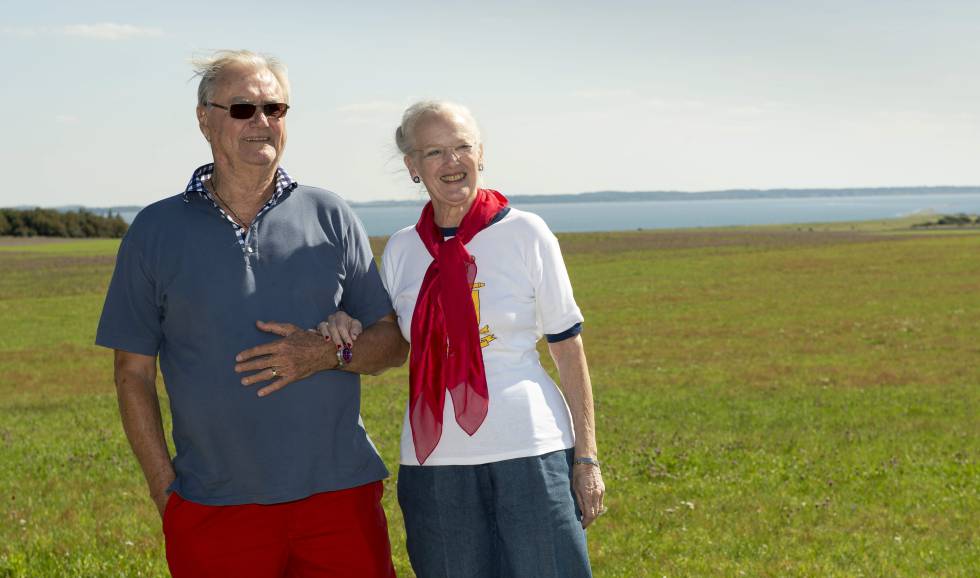 Enrique y Margarita de Dinamarca, durante una visita a Livoe en 2014.