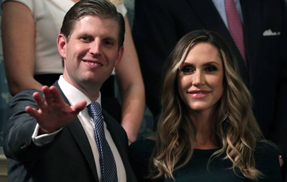 Eric Trump y su esposa Lara Trump el pasado 30 de enero en Washington.