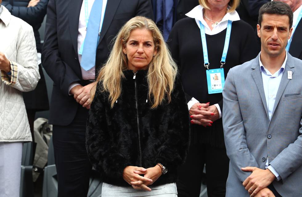 Arantxa Sánchez Vicario en la final del Rolan Garros de 2016.