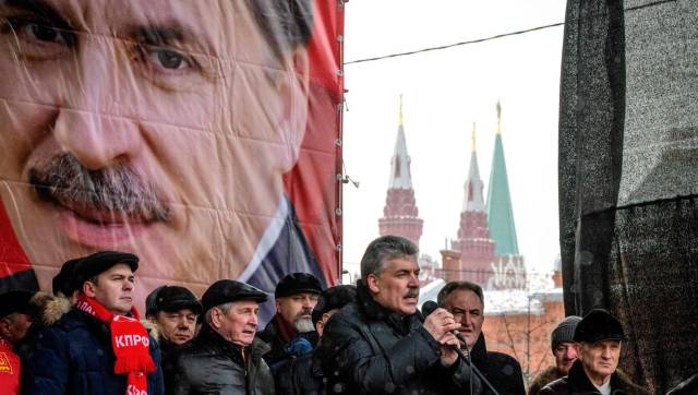 El candidato comunista ruso, Pavel Grudinin.
