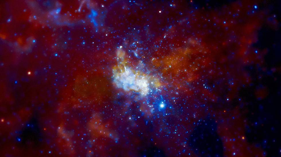 Imagen del centro de la Vía Láctea obtenido gracias al Observatorio de Rayos X Chandra