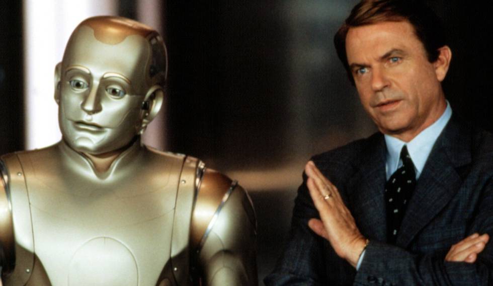 Â¿Por quÃ© un robot salva antes la vida de un hombre de 83 aÃ±os que de un niÃ±o de tres? La ciencia lo responde. En la imagen, Robin Williams, a la izquierda caracterizado de robot, y Sam Neill en la pelÃ­cula 'El hombre bicentenario' (2000).