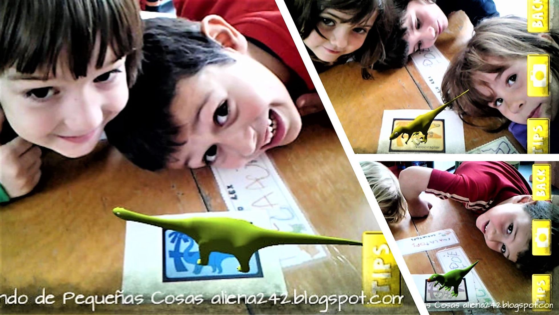 Fotos con dinosaurios con AR Flashcards | CAROLINA CALVO
