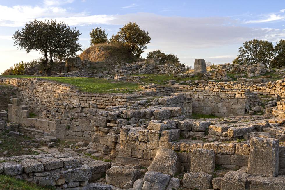 Ruinas de Troya, en la costa de Turquía.