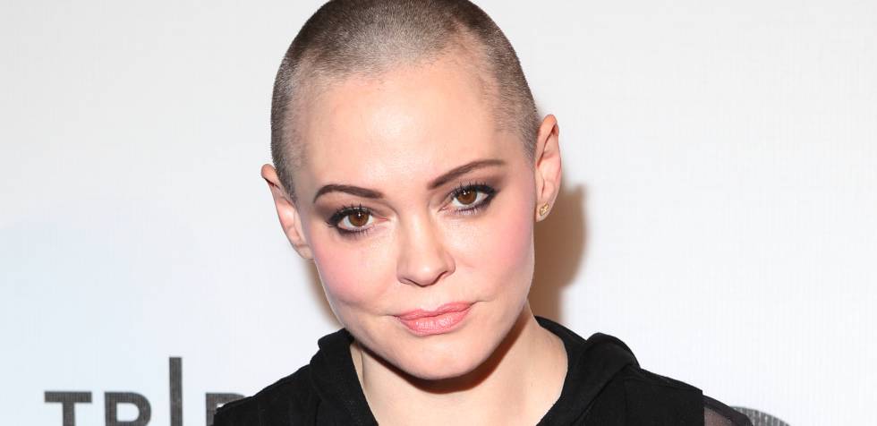 Rose McGowan en el festival de cine de Tribeca.