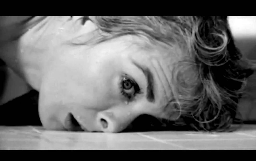 Una imagen de Janet Leigh en la secuencia de la ducha de la pelÃ­cula 'Psicosis'.