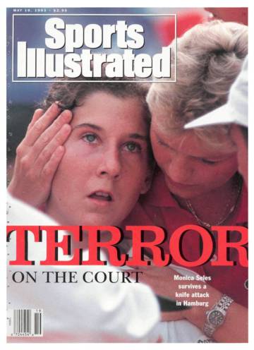 Portada del 'Sports Illustrated' del 10 de mayo 1993 con Seles tras el atentado.