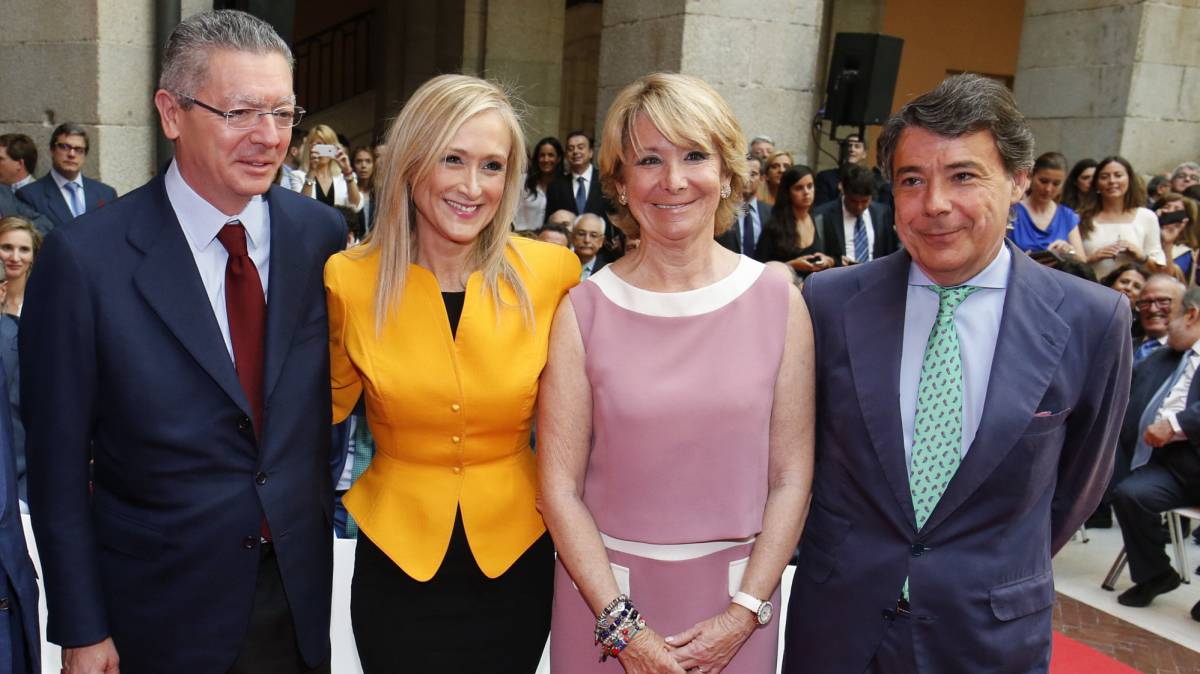 Gallardón, Cifuentes, Aguirre y González, en 2015.