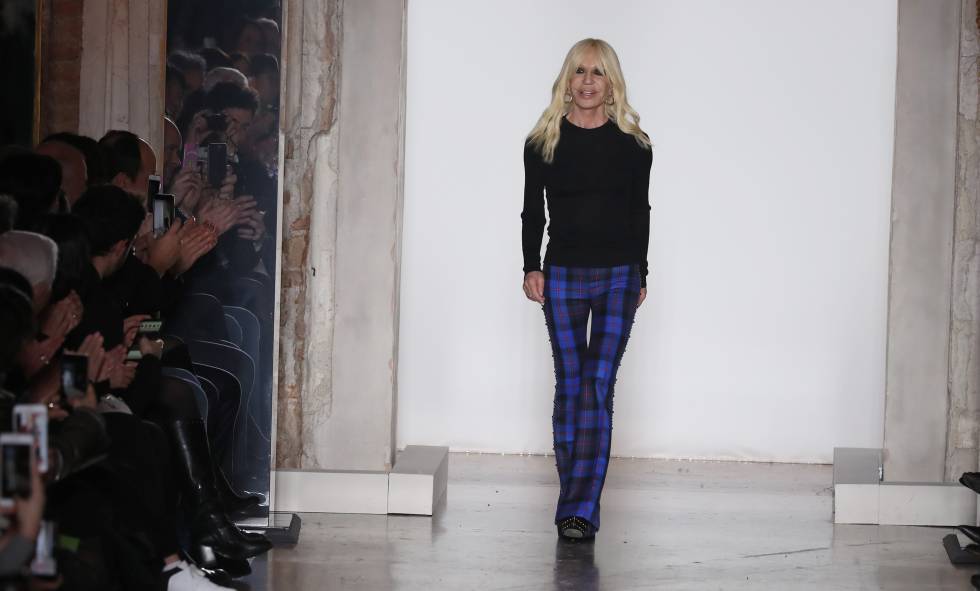 La diseñadora Donatella Versace.