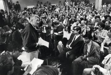 Jürgen Habermas at Frankfurt University in 1968.