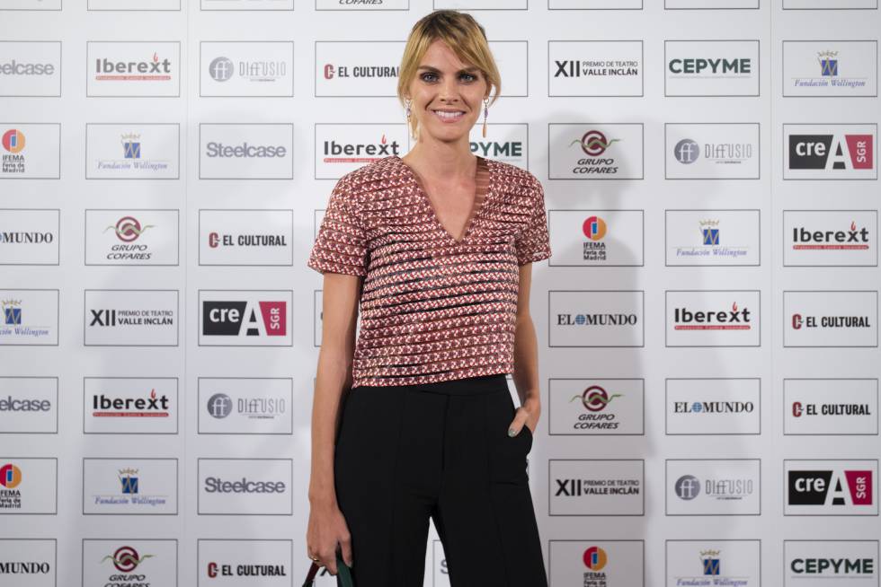 Amaia Salamanca en los premios de teatro Valle Inclán 2018 en Madrid, el pasado 5 de mayo.rn 