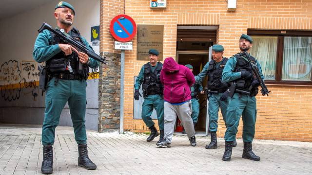 Efectivos de la Guardia Civil, en una operación en Toledo.