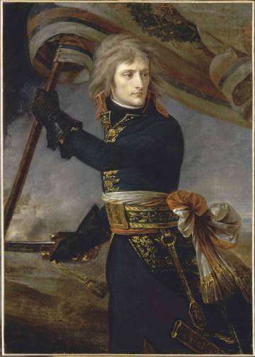 El joven general, durante la batalla de Arcole, pintura de Antoine-Jean Gros (1796).