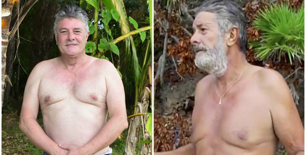 El cantante Francisco, antes de entrar en 'Supervivientes' y dos meses después de llegar a las islas.