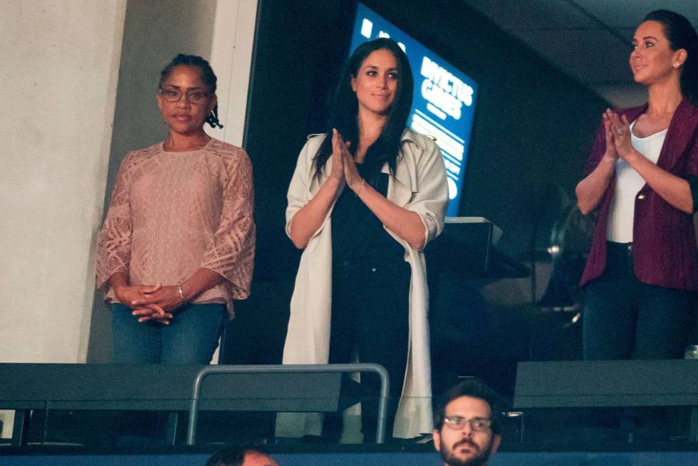 Meghan Markle y su madre Doria Ragland, en octubre en Toronto.