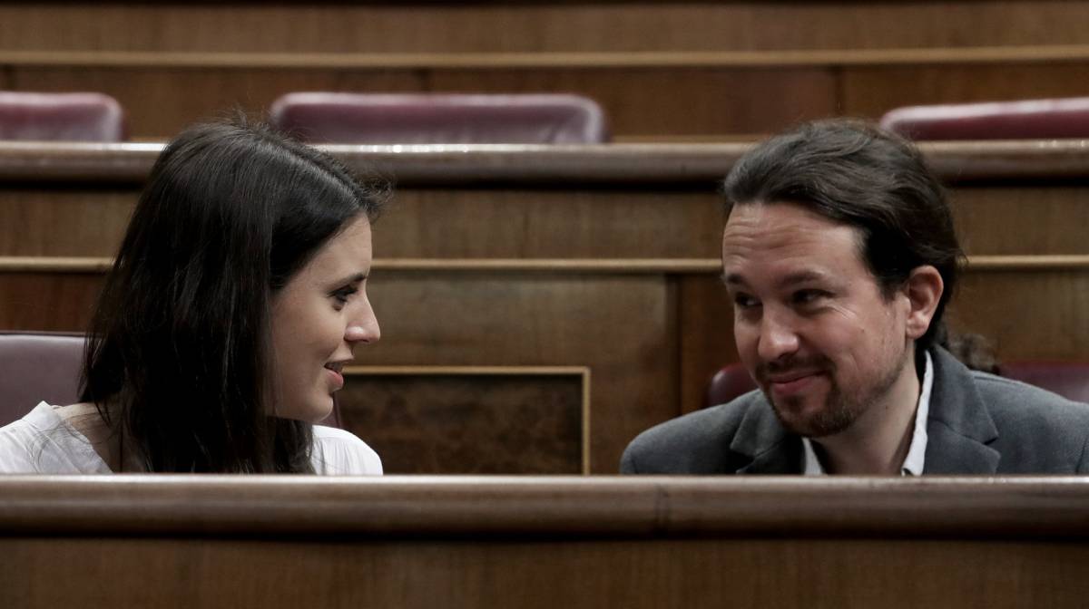 Irene Montero y Pablo Iglesias.