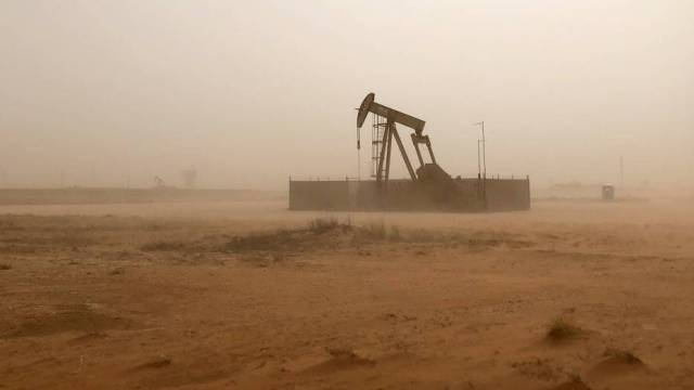 Bomba de extracción de petróleo en Texas.