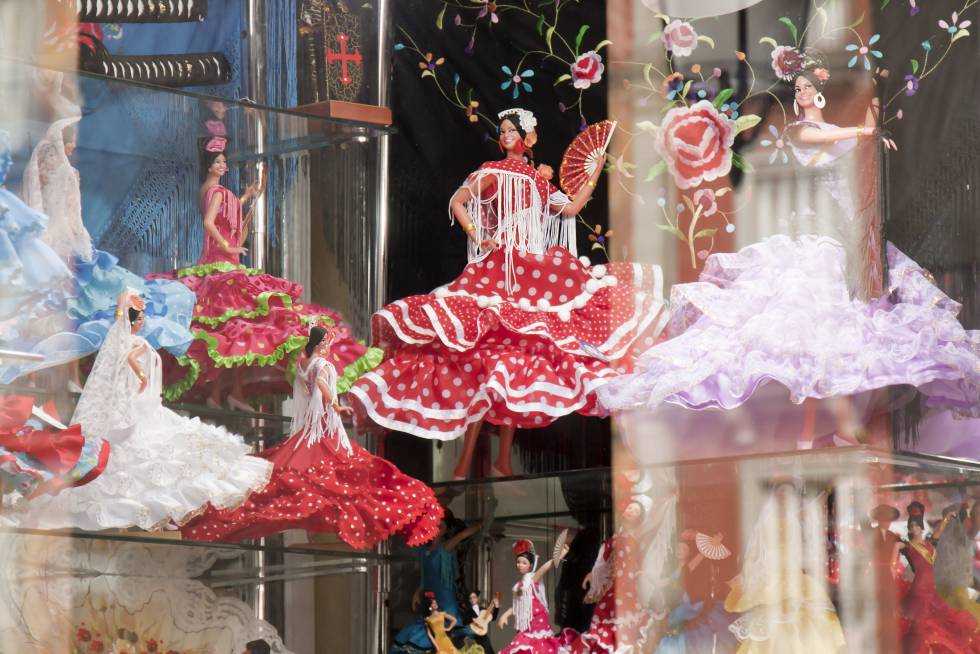 Las flamencas que ahora se venden en las tiendas de 'souvenirs' son de origen chino.