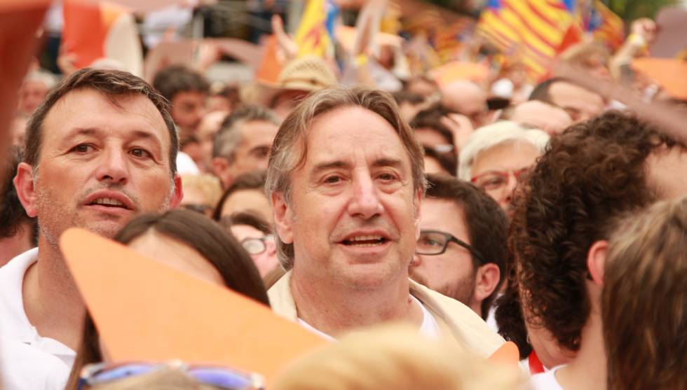 Juanjo Puigcorbé en las celebraciones del Día Nacional de Cataluña, la Diada, el 11 de septiembre de 2015.