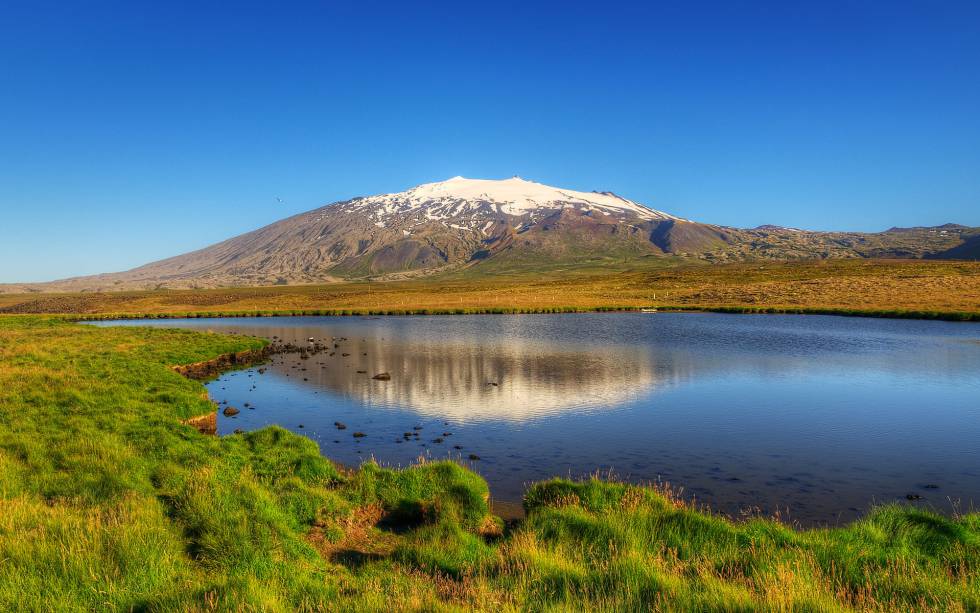 Volcán Snæfellsjökull.