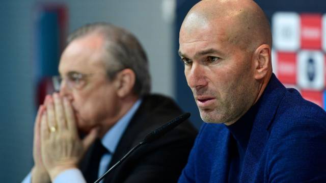 Florentino Pérez y Zidane.