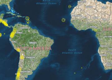 Mapa | 50 años de erupciones
