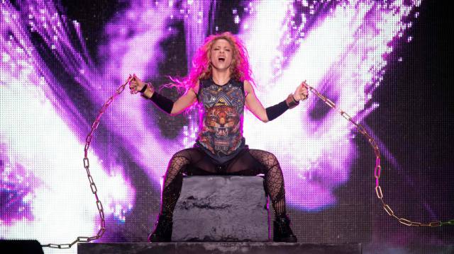 Shakira, sobre el escenario de Hamburgo.