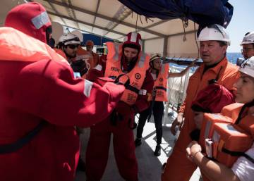 A bordo del 'Aquarius'