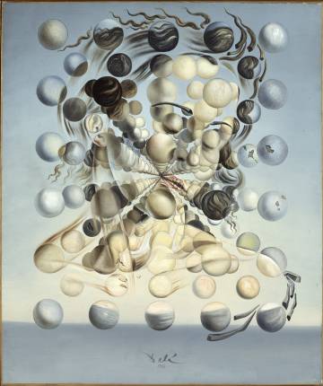 Galatea de las esferas (1952), unas de las obras más representativas  de la época místico-nuclear de Salvador Dalí.
