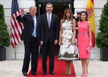 Trump to Spanish monarchs at the White House: “I will visit Spain”