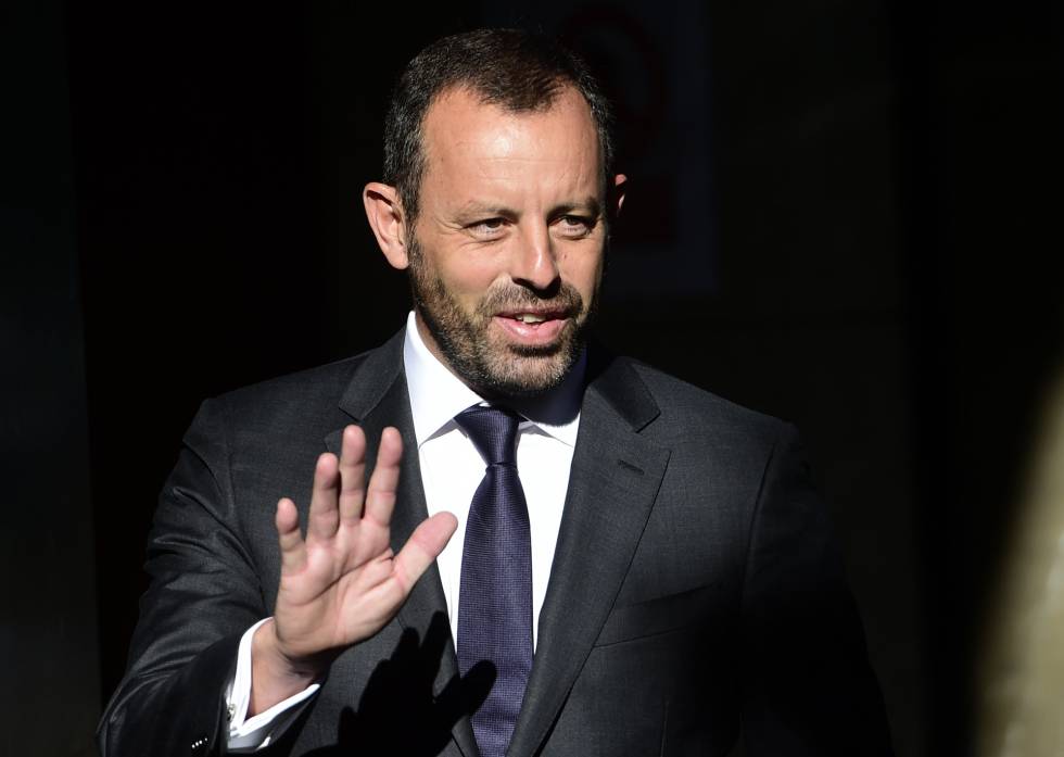 Former Barcelona club president Sandro Rosell in a file photo.